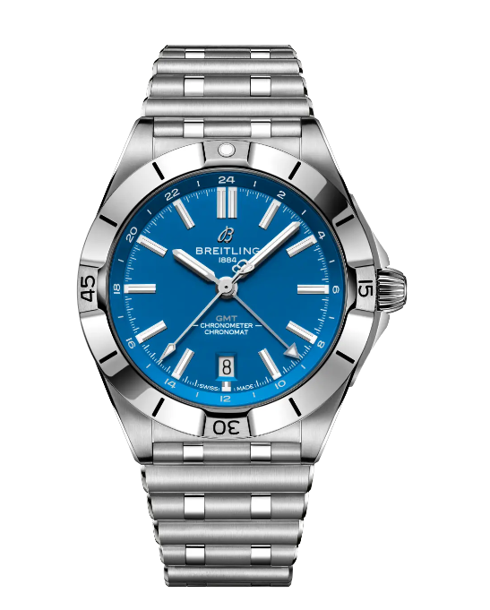 Review Breitling Chronomat Automatic GMT 40 NFL Detroit Lions Edition Replica watch A32398B31C1A1